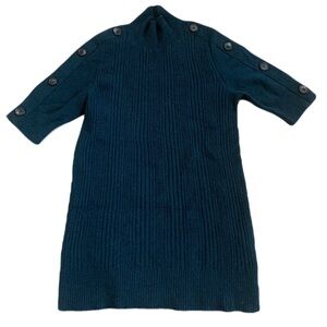 REPEAT Cashmere Ribbed Turtleneck Sweater Dress - Size 36 / XS